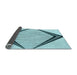 Thickness of Patterned Deep-Sea Green Rug, pat3657lblu