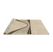 Sideview of Machine Washable Transitional Moccasin Beige Rug, wshpat3658brn