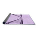 Thickness of Patterned Orchid Purple Rug, pat3658pur