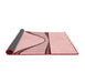 Thickness of Patterned Pink Rug, pat3658rd