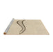 Sideview of Machine Washable Transitional Moccasin Beige Rug, wshpat3659brn