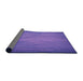 Thickness of Patterned Amethyst Purple Rug, pat366pur