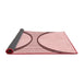 Thickness of Patterned Pink Rug, pat3660rd