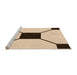 Sideview of Machine Washable Transitional Light Brown Rug, wshpat3661org