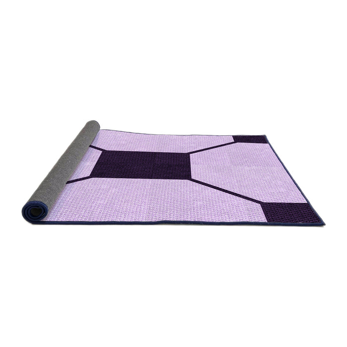 Thickness of Patterned Orchid Purple Rug, pat3661pur