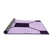 Thickness of Patterned Orchid Purple Rug, pat3661pur