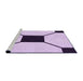 Sideview of Machine Washable Transitional Orchid Purple Rug, wshpat3661pur