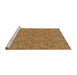 Sideview of Machine Washable Transitional Mahogany Brown Rug, wshpat3662brn