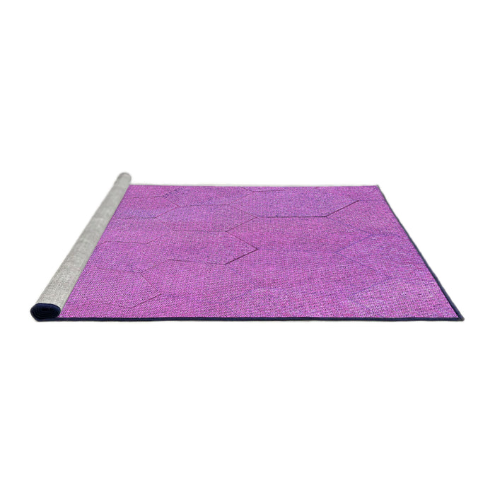 Sideview of Machine Washable Transitional Violet Purple Rug, wshpat3664pur