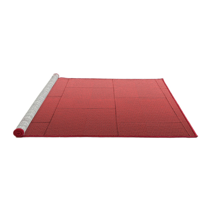 Sideview of Machine Washable Transitional Red Rug, wshpat3665rd