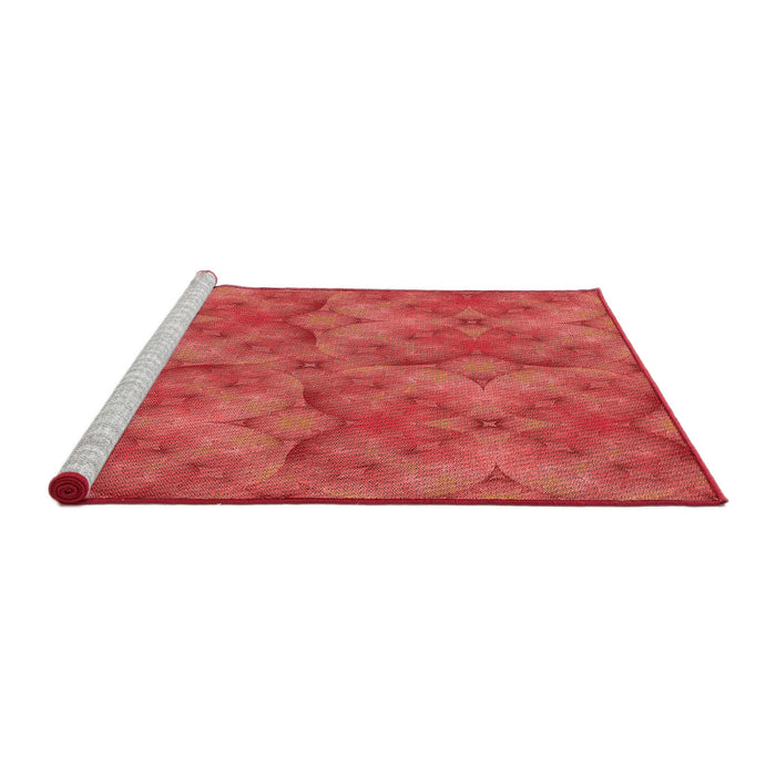 Sideview of Machine Washable Transitional Red Rug, wshpat3667rd