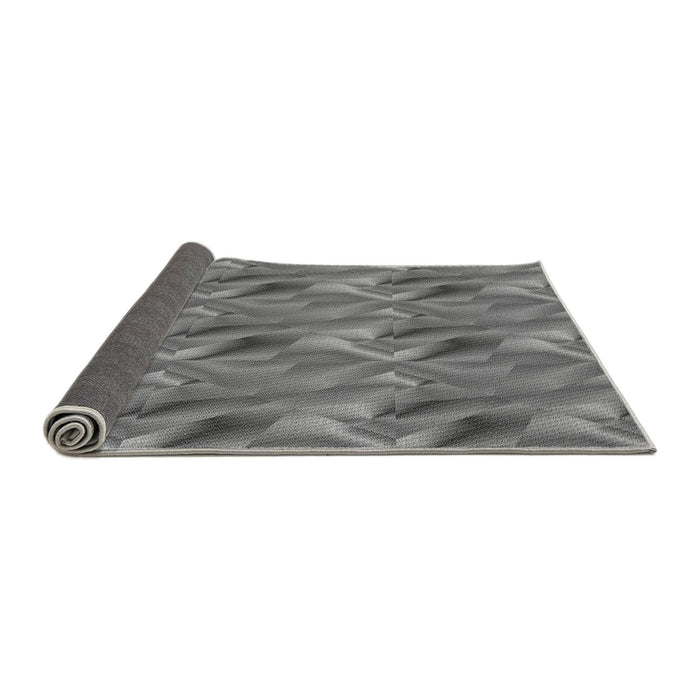 Thickness of Patterned Carbon Gray Rug, pat3670gry