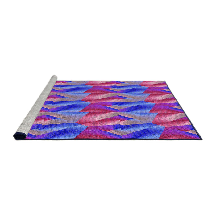Sideview of Machine Washable Transitional Medium Purple Rug, wshpat3670pur