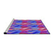 Sideview of Machine Washable Transitional Medium Purple Rug, wshpat3670pur