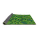 Thickness of Patterned Army Green Rug, pat3671grn