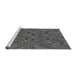 Sideview of Machine Washable Transitional Gray Rug, wshpat3671gry