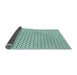 Thickness of Patterned Dull-Sea Green Rug, pat3673lblu
