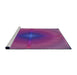 Sideview of Machine Washable Transitional Medium Violet Red Pink Rug, wshpat3674pur
