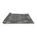 Thickness of Patterned Black Rug, pat3675gry