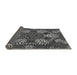 Thickness of Patterned Gunmetal Gray Rug, pat3679gry