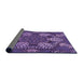 Thickness of Patterned Purple Rug, pat3679pur