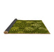 Thickness of Patterned Green Rug, pat3679yw