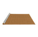 Sideview of Machine Washable Transitional Mahogany Brown Rug, wshpat368brn