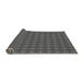 Thickness of Patterned Dark Gray Black Rug, pat3680gry