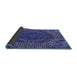 Thickness of Patterned Light Slate Blue Rug, pat3686blu