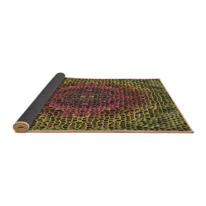 Thickness of Patterned Bakers Brown Rug, pat3686brn