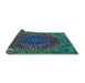 Thickness of Patterned Deep-Sea Blue Rug, pat3686lblu