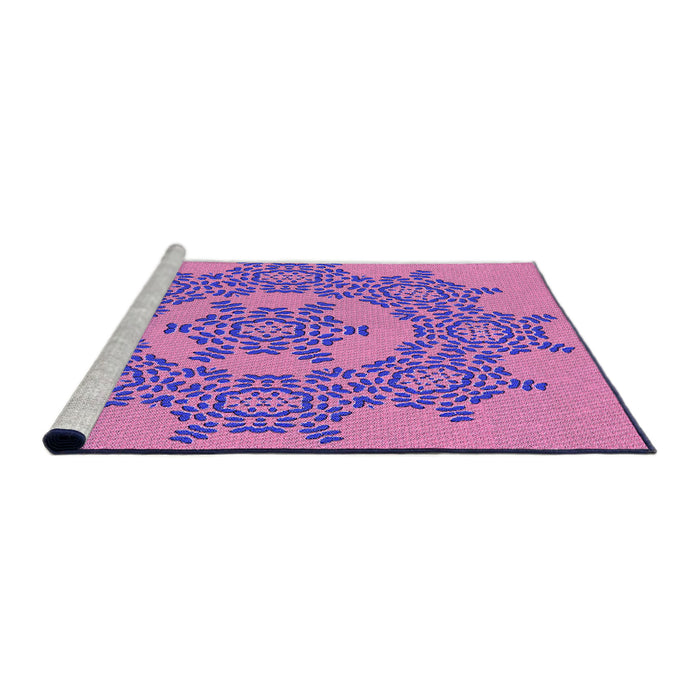 Sideview of Machine Washable Transitional Violet Purple Rug, wshpat3687pur