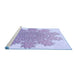 Sideview of Machine Washable Transitional Medium Purple Rug, wshpat3688blu