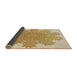 Thickness of Patterned Brown Gold Rug, pat3688brn