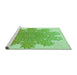 Sideview of Machine Washable Transitional Jade Green Rug, wshpat3688grn