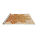 Sideview of Machine Washable Transitional Orange Rug, wshpat3688org