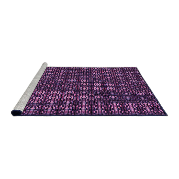 Sideview of Machine Washable Transitional Dark Purple Rug, wshpat3689pur