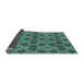 Thickness of Patterned Deep-Sea Blue Rug, pat3691lblu