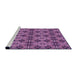 Sideview of Machine Washable Transitional Purple Rug, wshpat3691pur