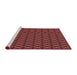 Sideview of Machine Washable Transitional Maroon Red Rug, wshpat3692rd