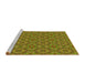 Sideview of Machine Washable Transitional Dark Bronze Brown Rug, wshpat3695yw