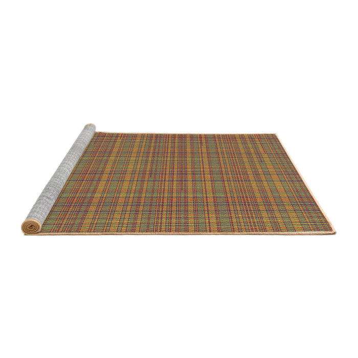 Sideview of Machine Washable Transitional Caramel Brown Rug, wshpat370brn