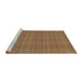 Sideview of Machine Washable Transitional Caramel Brown Rug, wshpat370brn