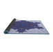 Thickness of Patterned Slate Blue Rug, pat3701blu