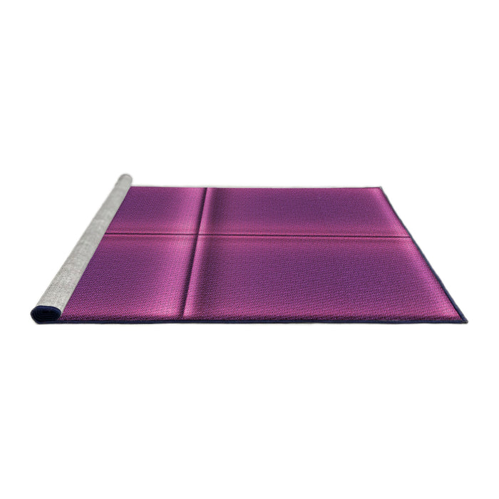Sideview of Machine Washable Transitional Medium Violet Red Pink Rug, wshpat3704pur