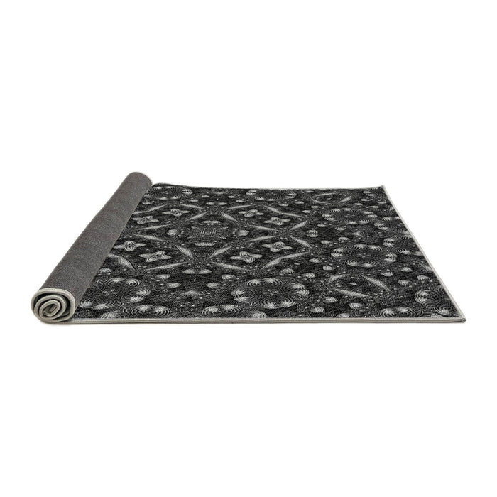Thickness of Patterned Platinum Gray Rug, pat3705gry