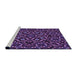 Sideview of Machine Washable Transitional Dark Purple Rug, wshpat3705pur