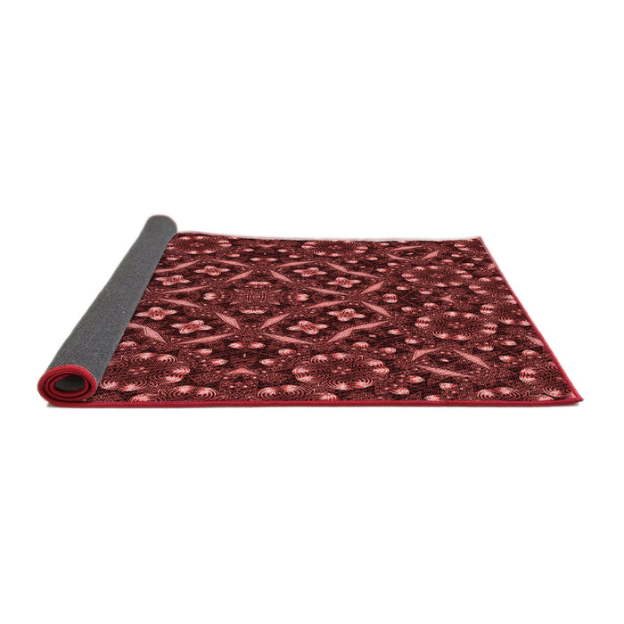 Thickness of Patterned Red Rug, pat3705rd