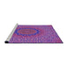 Sideview of Machine Washable Transitional Orchid Purple Rug, wshpat3706pur