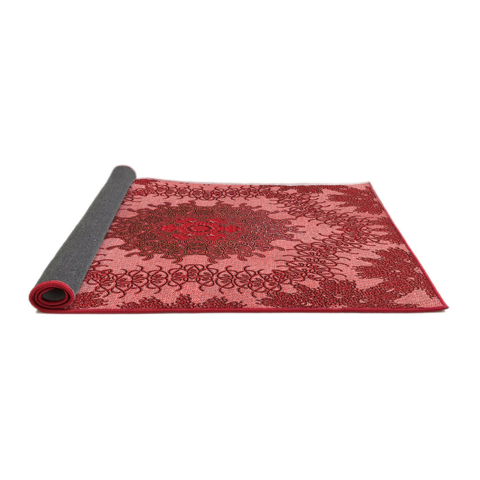 Thickness of Patterned Red Rug, pat3707rd